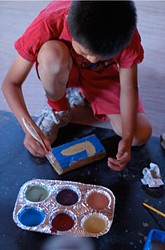 BG Boy Mixing Paint