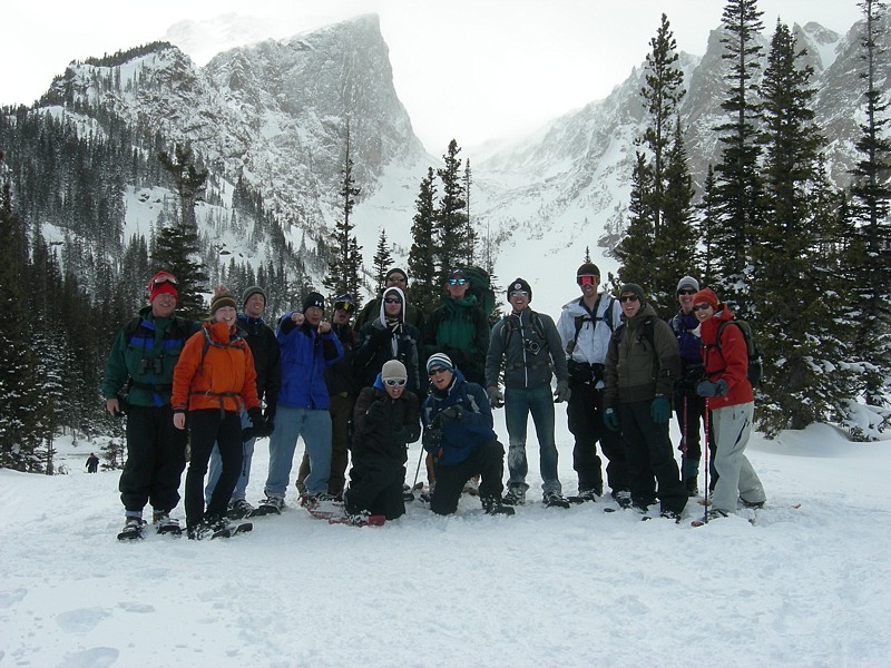 snowshoeing